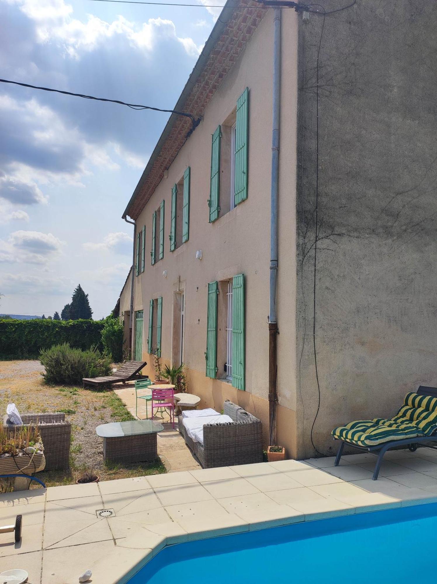 Chambre 3 Personnes Avec Salle De Bain Dans Mas Du Luberon Robion en Luberon Exterior foto